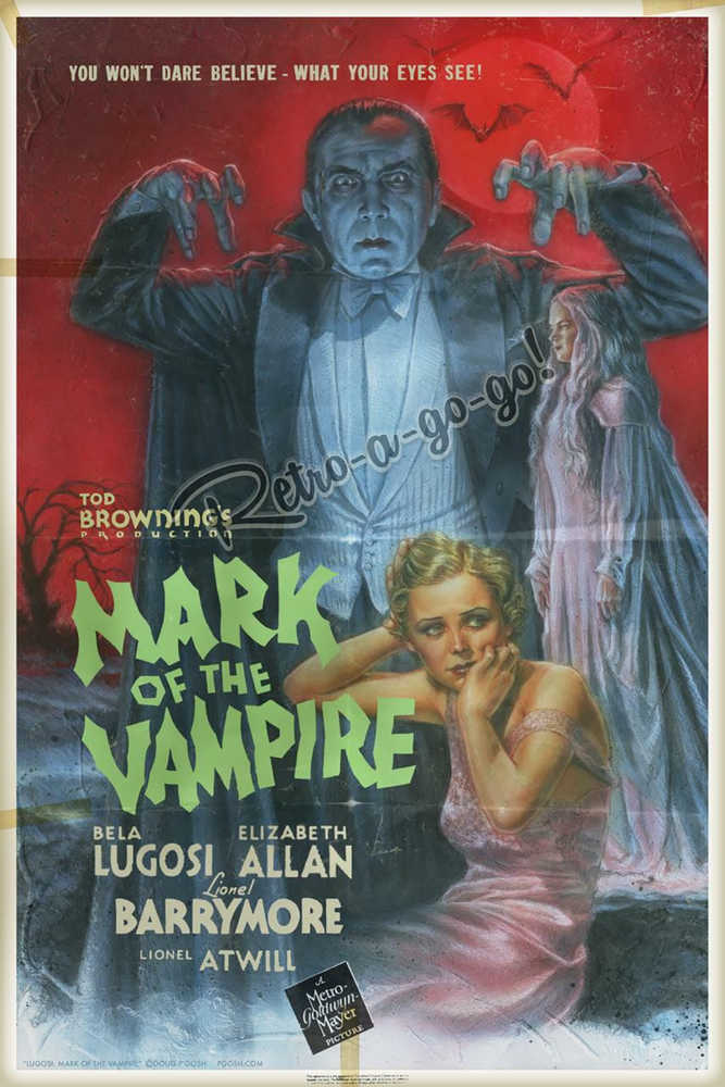 P`Gosh Mark Of The Vampire Print