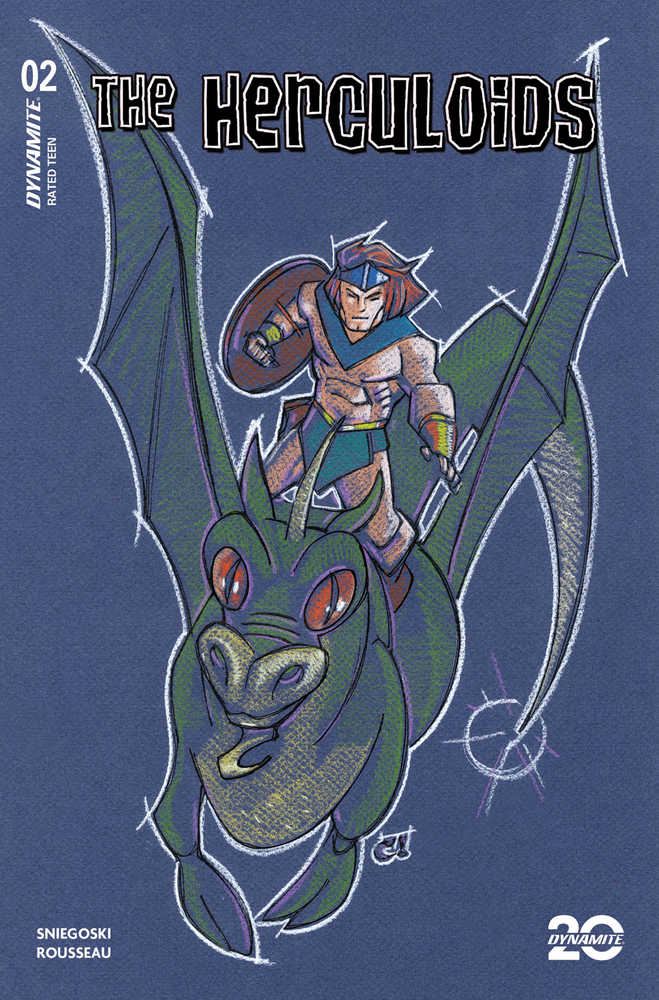 Herculoids #2 Cover K 10 Copy Variant Edition Rousseau Pastel Art Origina