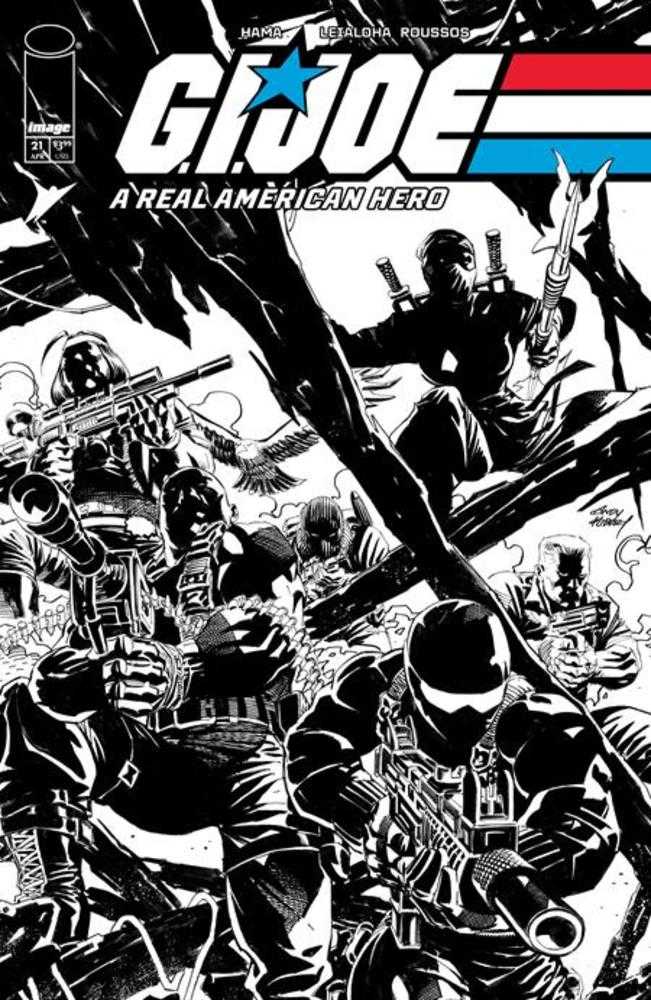 G.I. Joe A Real American Hero Silent Missions Edition #21 Cover C 1 in 10 Andy Kubert Black & White Variant