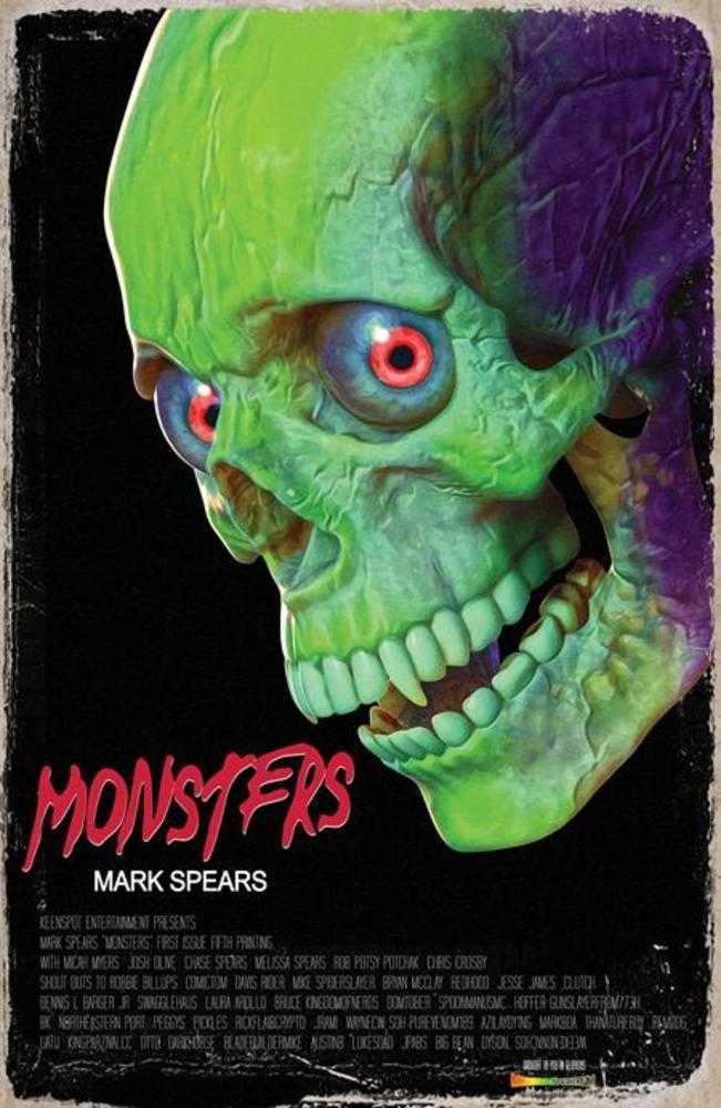 Mark Spears Monsters #1 5th Print Cover B Inc 1:20 Mark Spears Evil Dead Homage Variant (Free)