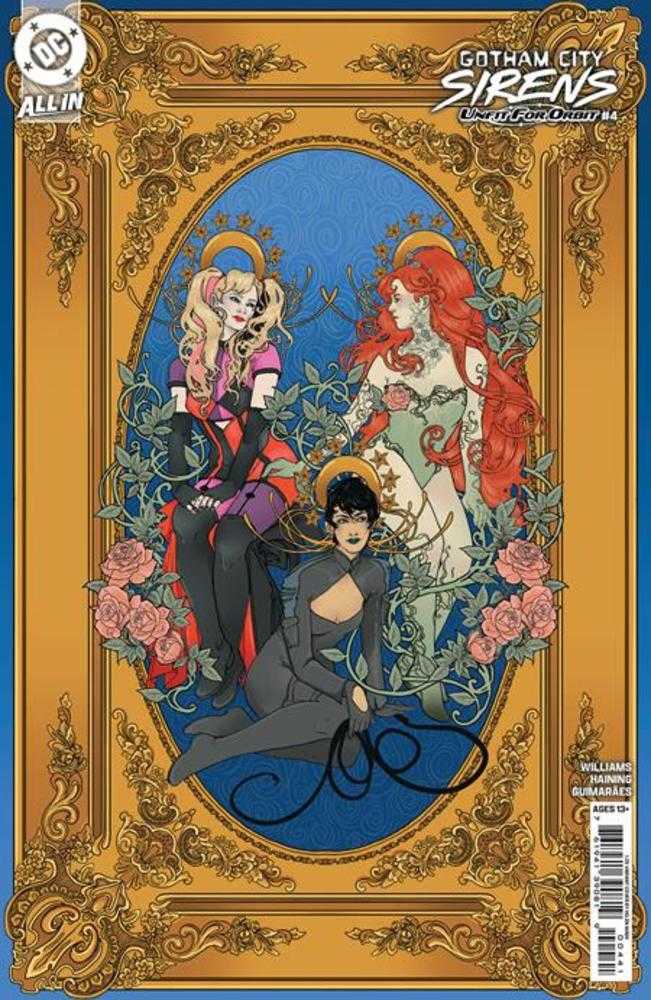 Gotham City Sirens Unfit For Orbit #4 (Of 5) Cover E 1 in 25 Helen Mask Card Stock Variant