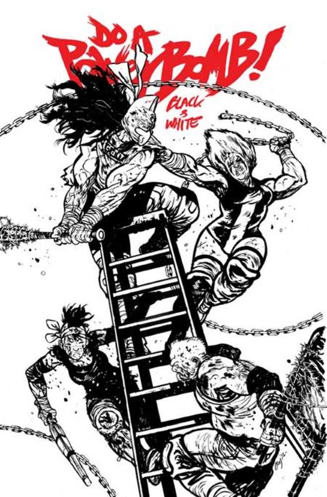 Do A Powerbomb Black And White #3 (Of 3) Cover B Daniel Warren Johnson Variant