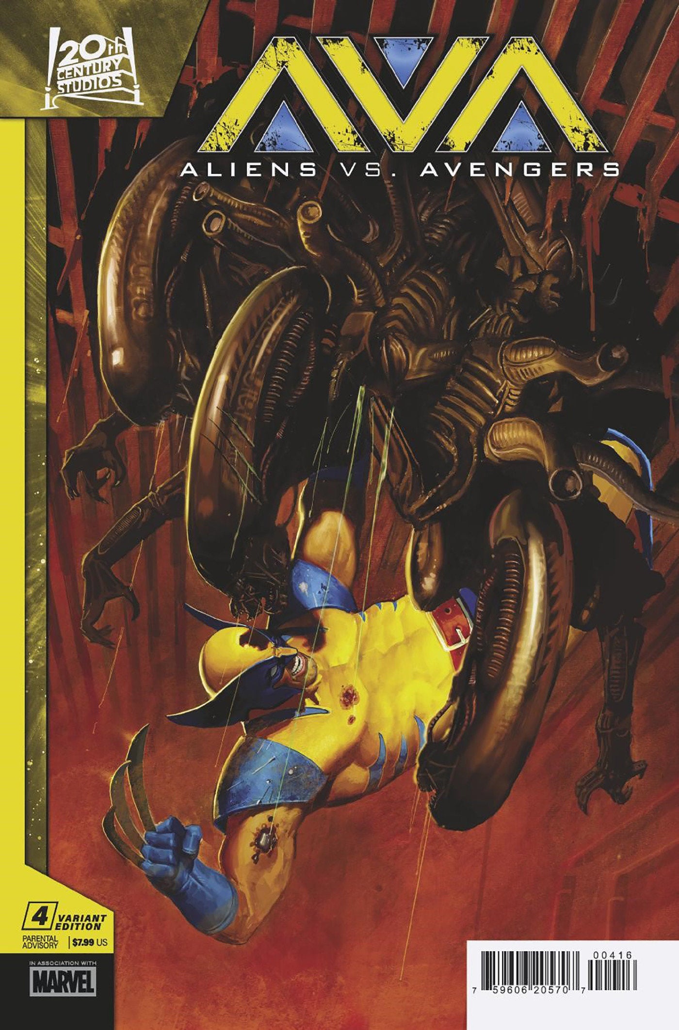 Aliens vs. Avengers #4 E.M. Gist Variant