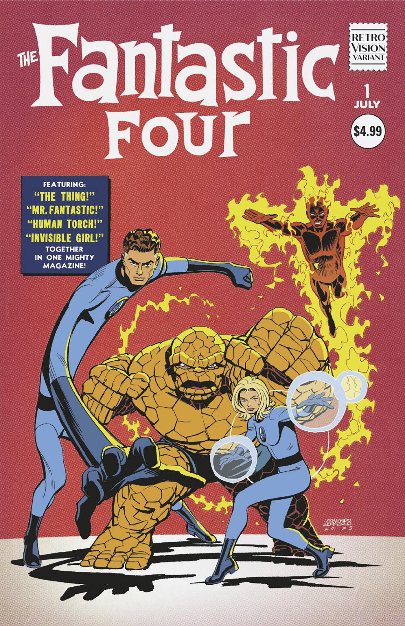 Fantastic Four #1 Leonardo Romero Retrovision Variant – Tardys