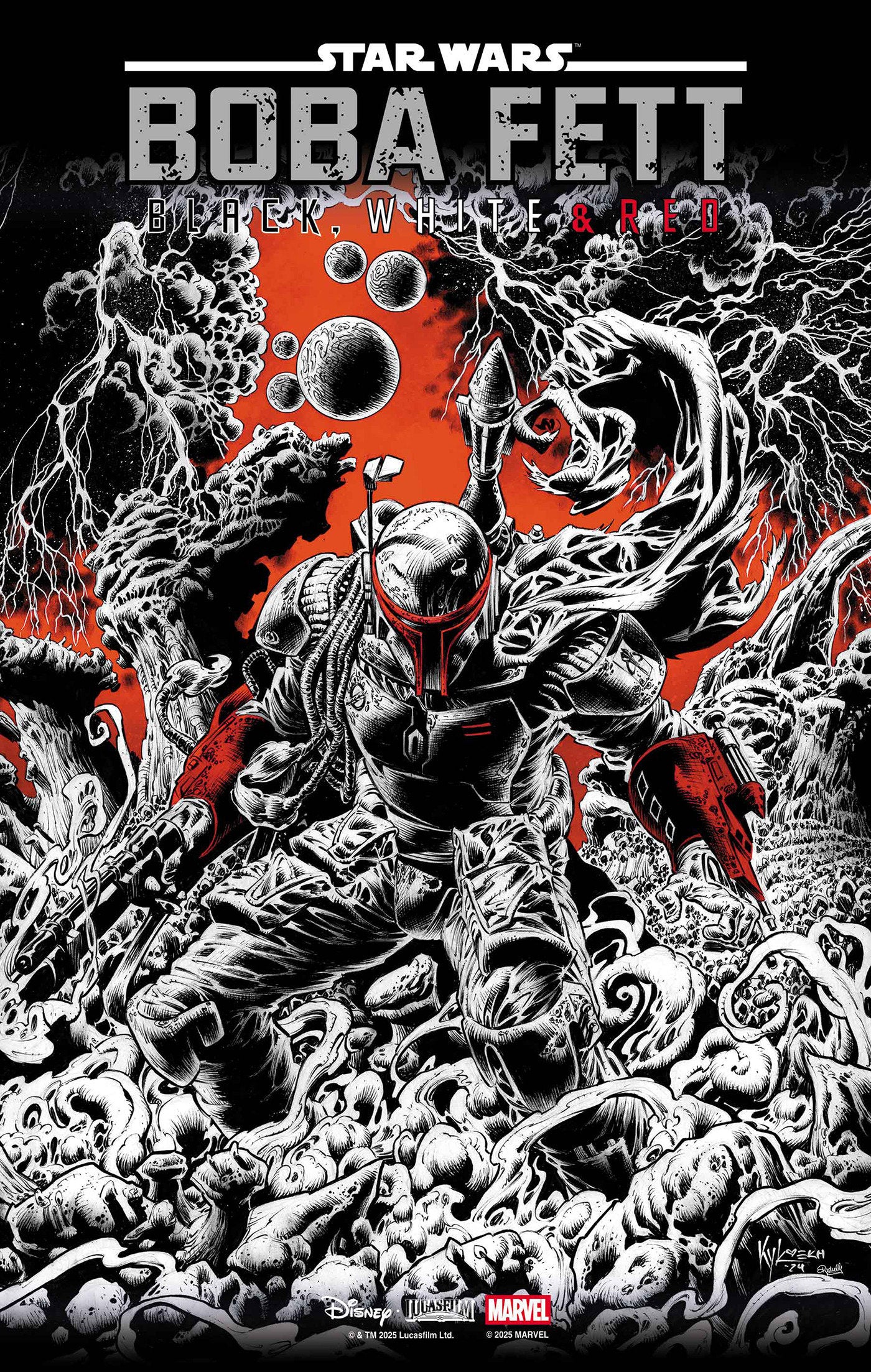 Star Wars: Boba Fett   Black, White & Red #2 Kyle Hotz Variant