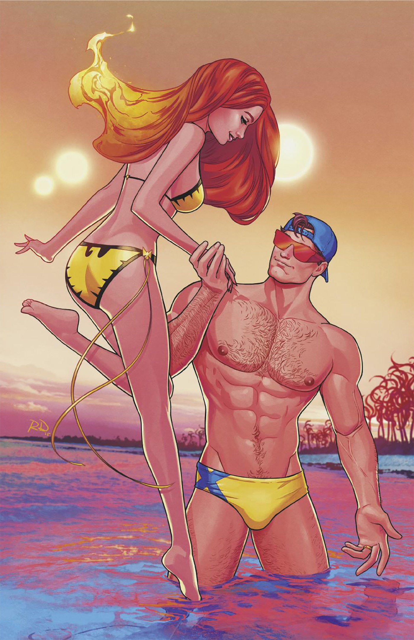 Marvel Swimsuit Special: Friends, Foes & Rivals #1 Russell Dauterman Full Art Variant