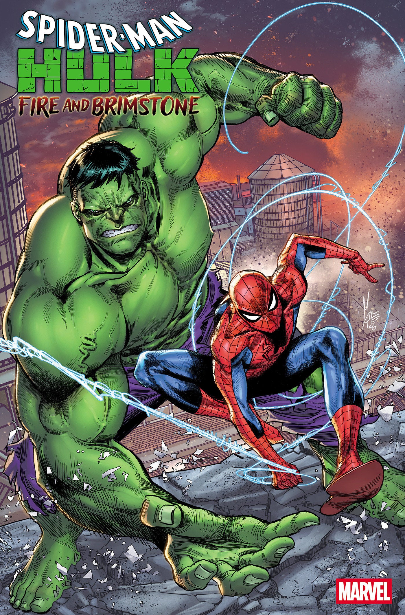 Spider-Man/Hulk: Fire And Brimstone #1 Marco Checchetto Foil Variant