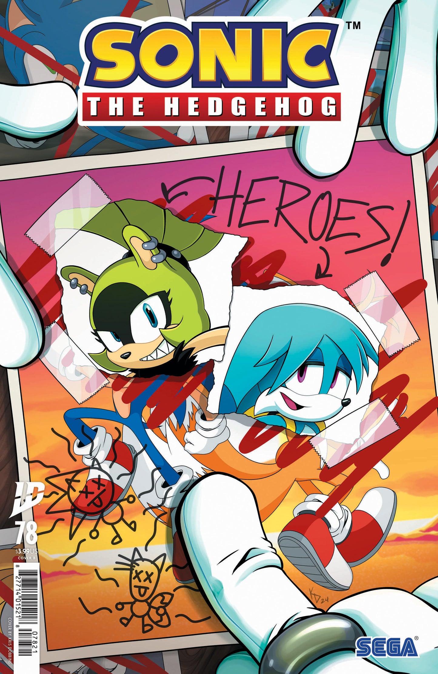 Sonic The Hedgehog #78 Variant B (Dobbins)