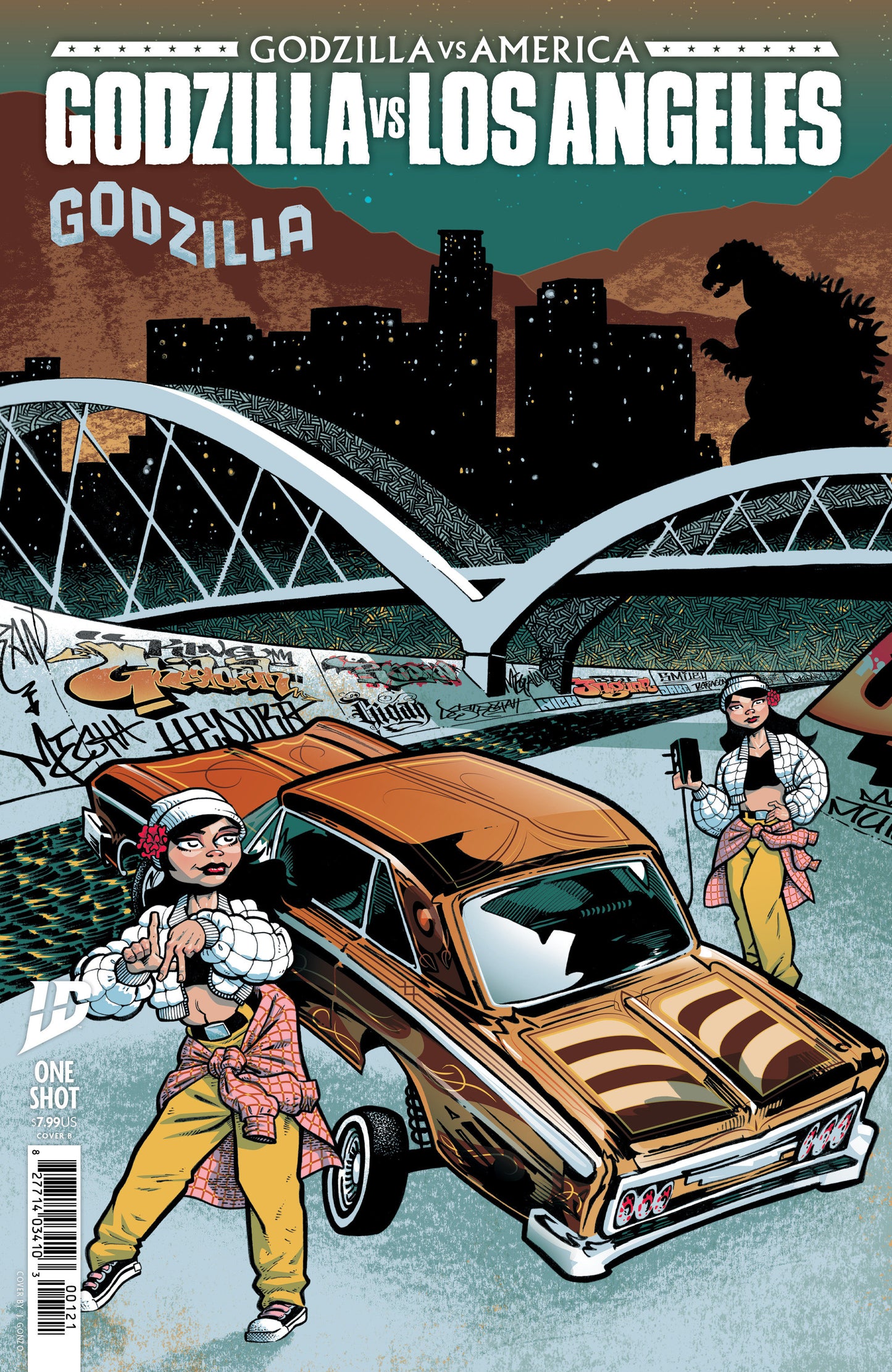 Godzilla vs. America: Los Angeles Variant B (J. Gonzo)