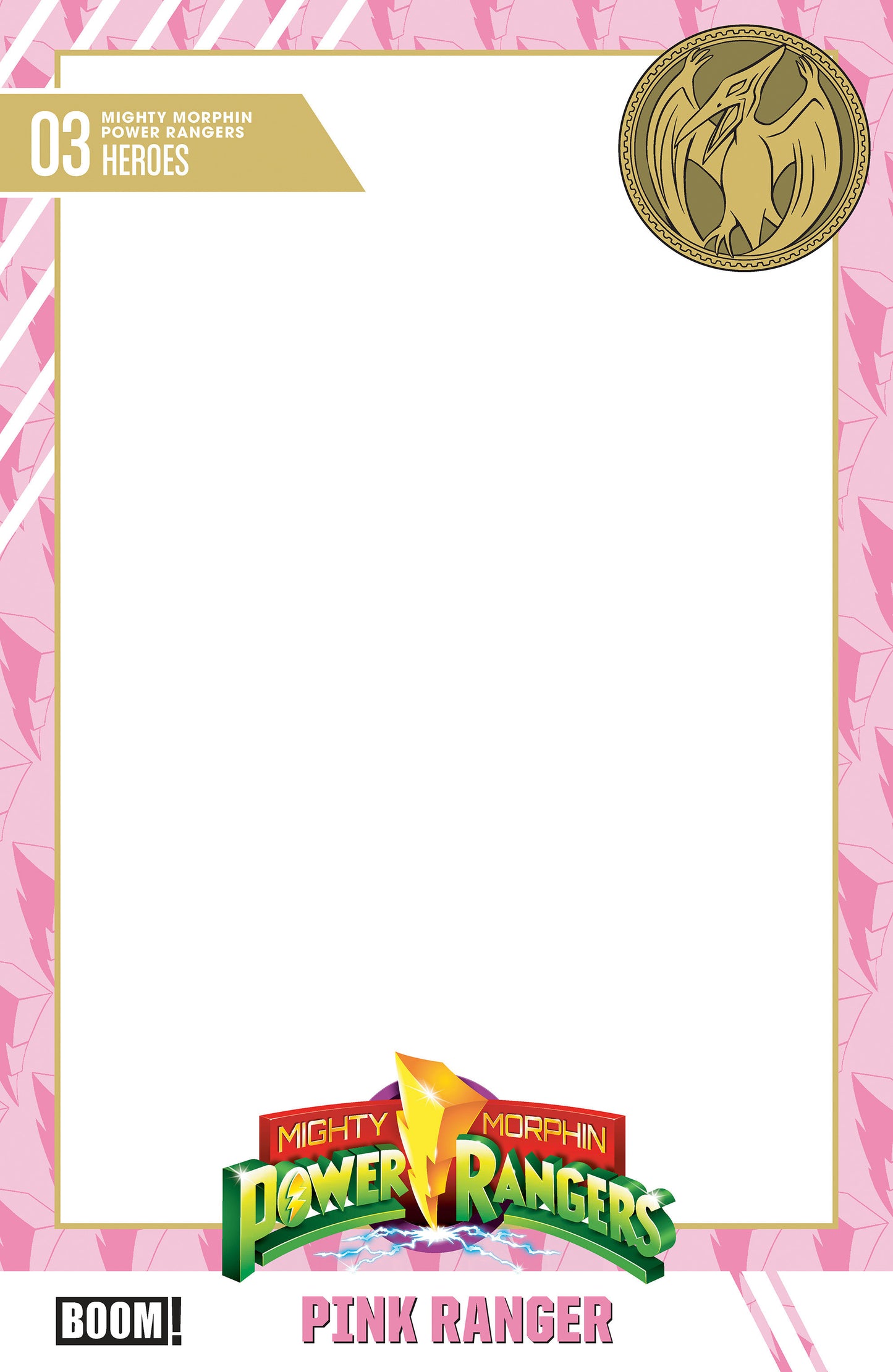Mighty Morphin Power Rangers (2026) #3 D Trading Card Blank Sketch Variant