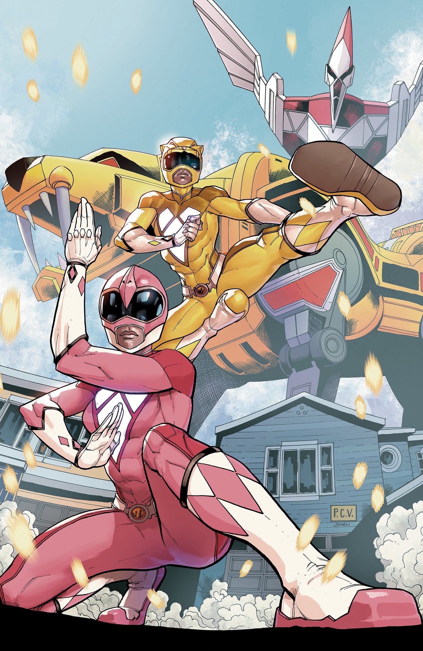Mighty Morphin Power Rangers (2026) #3 F 1 in 10 Variant Edition Foil Variant (Full Art, Foil, Sevy)