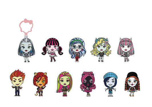 Monster High Series1 24pc Foam Bag Clip Blind Mystery Box Display