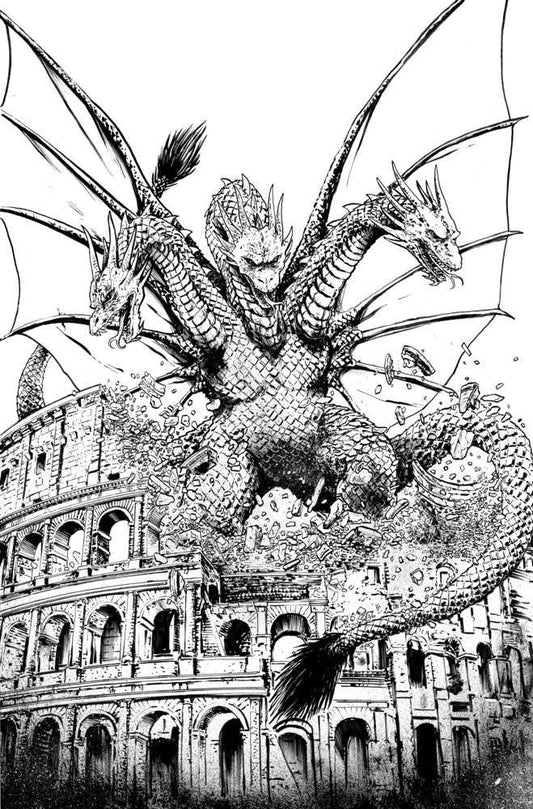 Godzilla: Here There Be Dragons II--Sons Of Giants #5 Variant Ri (10) (Smith Black & White  Full Art)