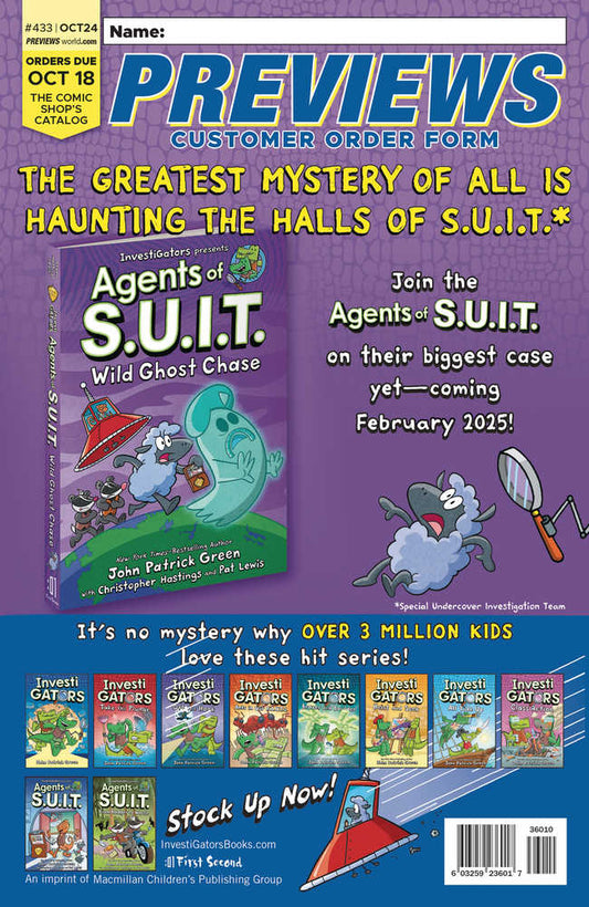 Previews #435 Dec 2024 Customer Order Form Extras