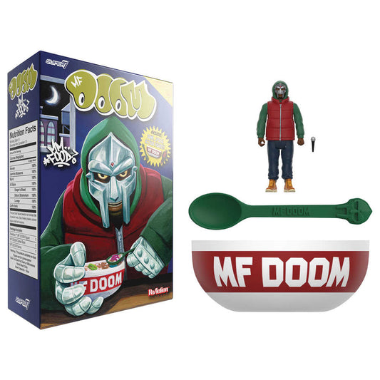 Mf Doom Reaction Wv2 Mf Doom Mm Food Action Figure & Bowl Set