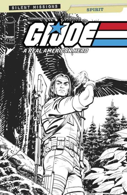 G.I. Joe A Real American Hero Spirit #1 (One Shot) Cover C 1 in 10 Leonardo Romero Black & White Variant
