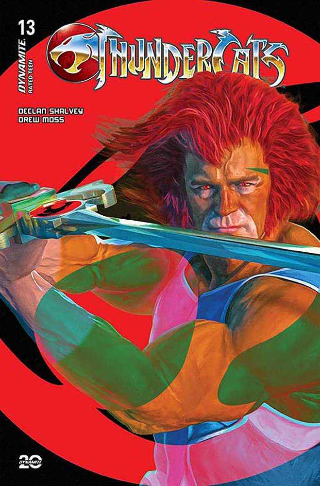 Thundercats #13 Cover W Foc Spears Red Bkgr