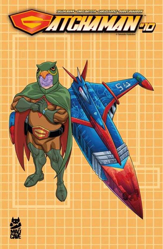 Gatchaman #10 Cover B Chris Batista Blueprint Ryu And G-5 Variant