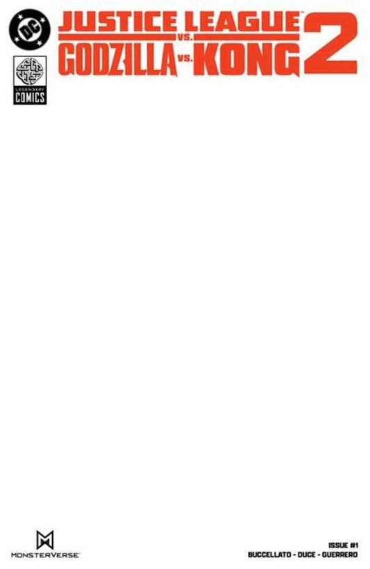 Justice League vs Godzilla vs Kong 2 #1 (Of 7) Cover F Blank Card Stock Variant