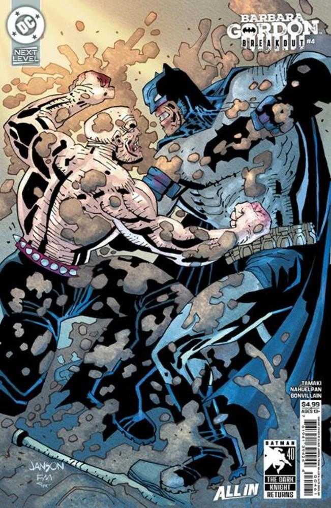 Barbara Gordon Breakout #4 Cover F Klaus Janson & Frank Miller Dark Knight Returns 40 Th Anniversary Card Stock Variant