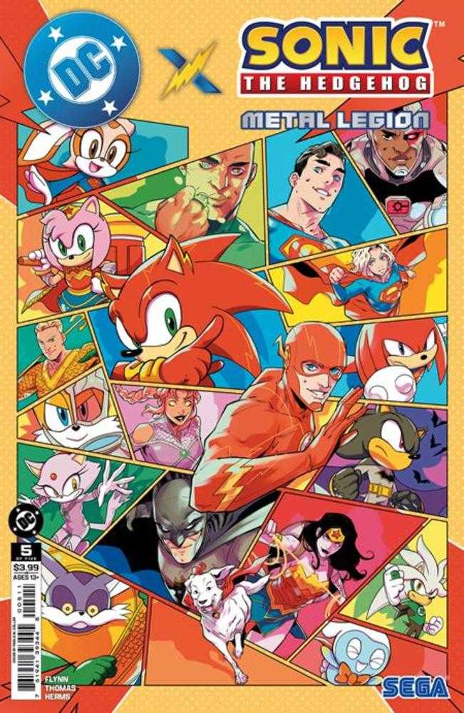 DC X Sonic The Hedgehog Metal Legion #5 (Of 5) Cover A Pablo M Collar