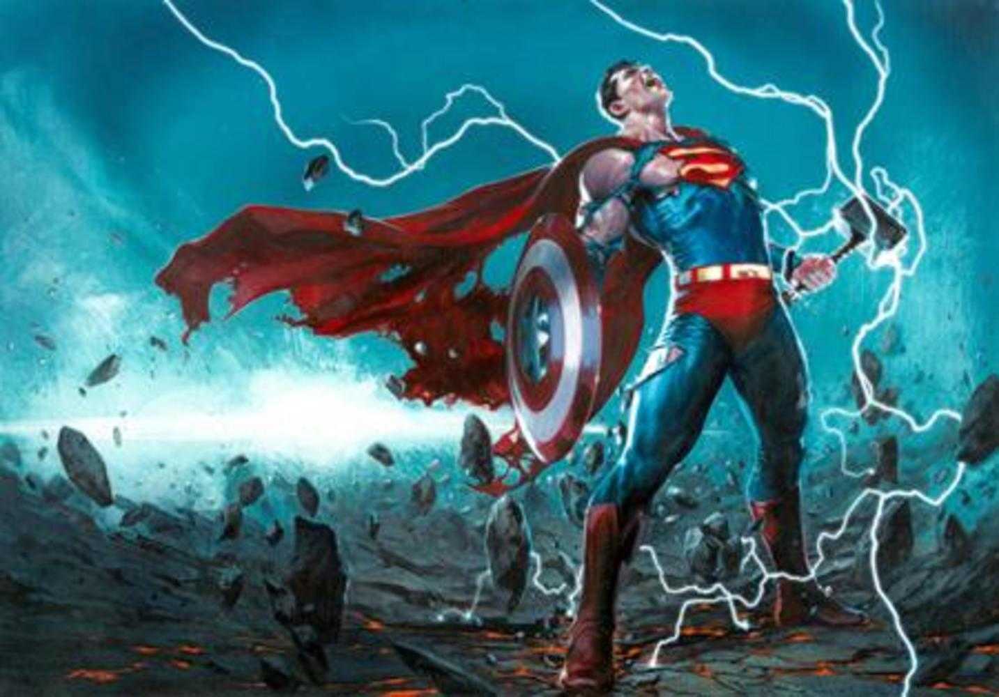 Avengers JLA #4 Facsimile Edition Cover E Gabriele Dell Otto Wraparound Variant