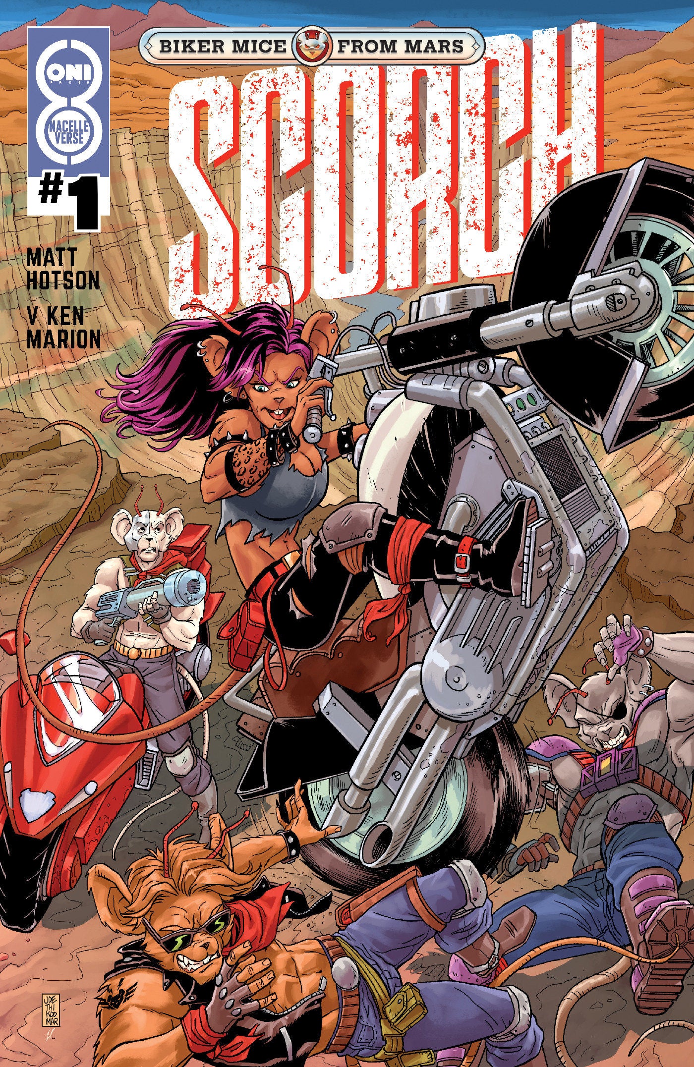 Biker Mice From Mars Scorch #1 Cover C Aj Jothikumar Variant