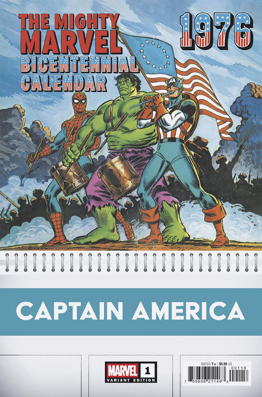 Captain America #1 John Romita Sr. Bicentennial Calendar Hidden Gem Variant