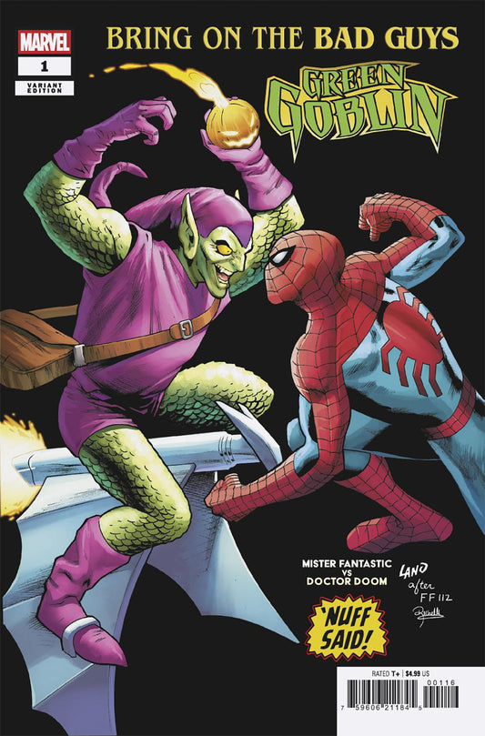 Bring On The Bad Guys: Green Goblin #1 Greg Land Nuff Said Variant