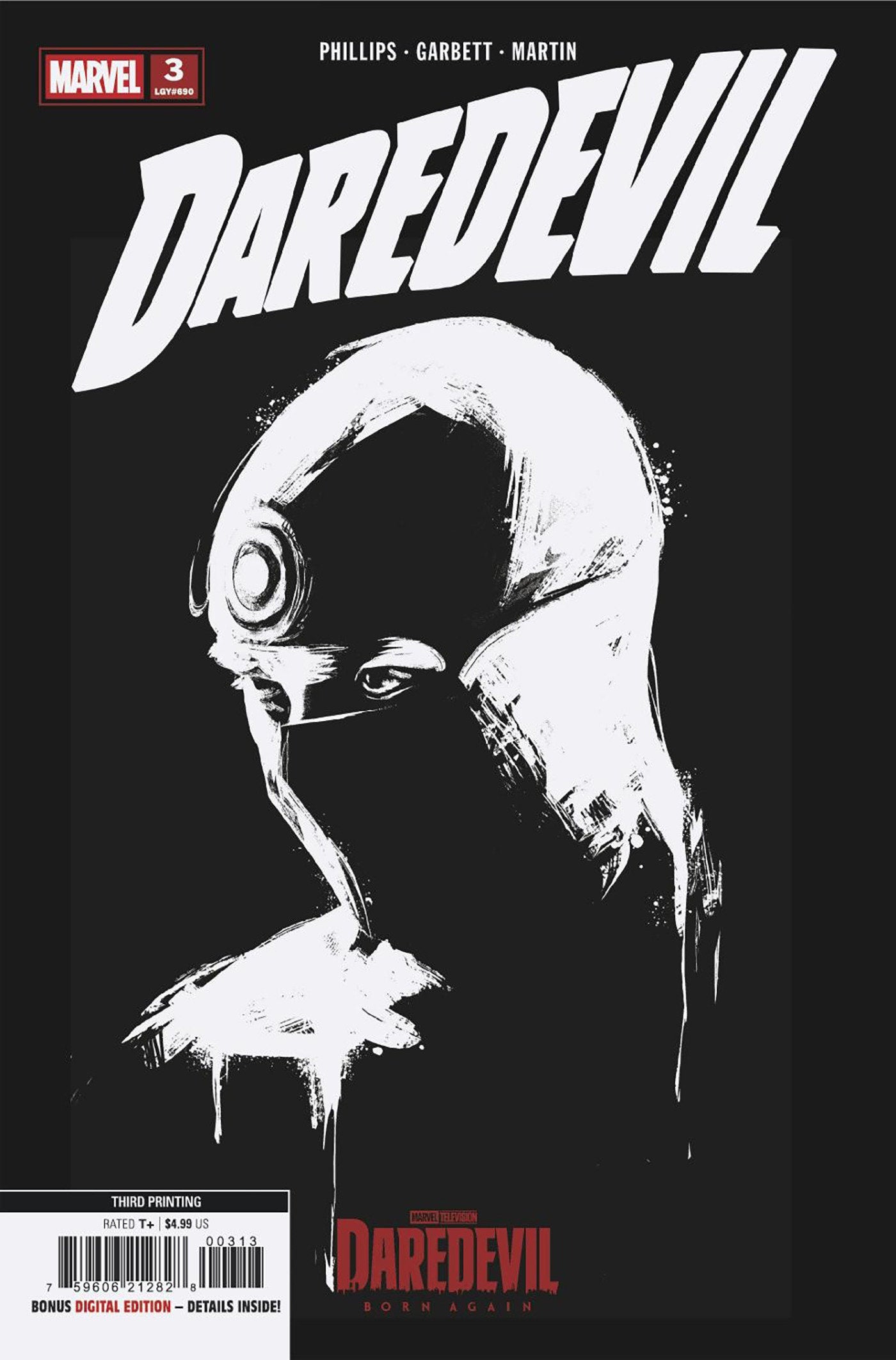 Daredevil #3 Marvel Television 3rd Printing Variant