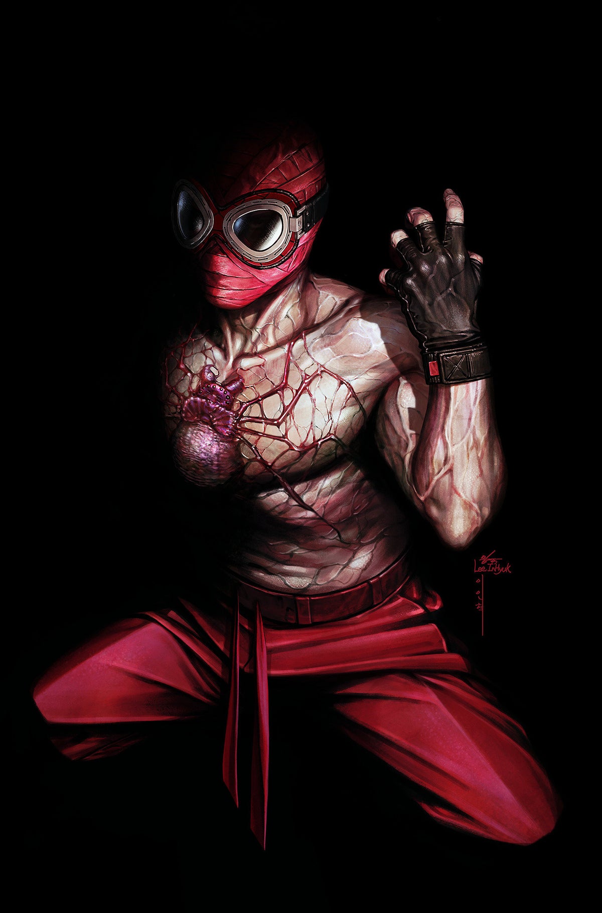 Midnight Spider-Man #1 Cover J Inhyuk Lee Virgin 1 in 100 Variant