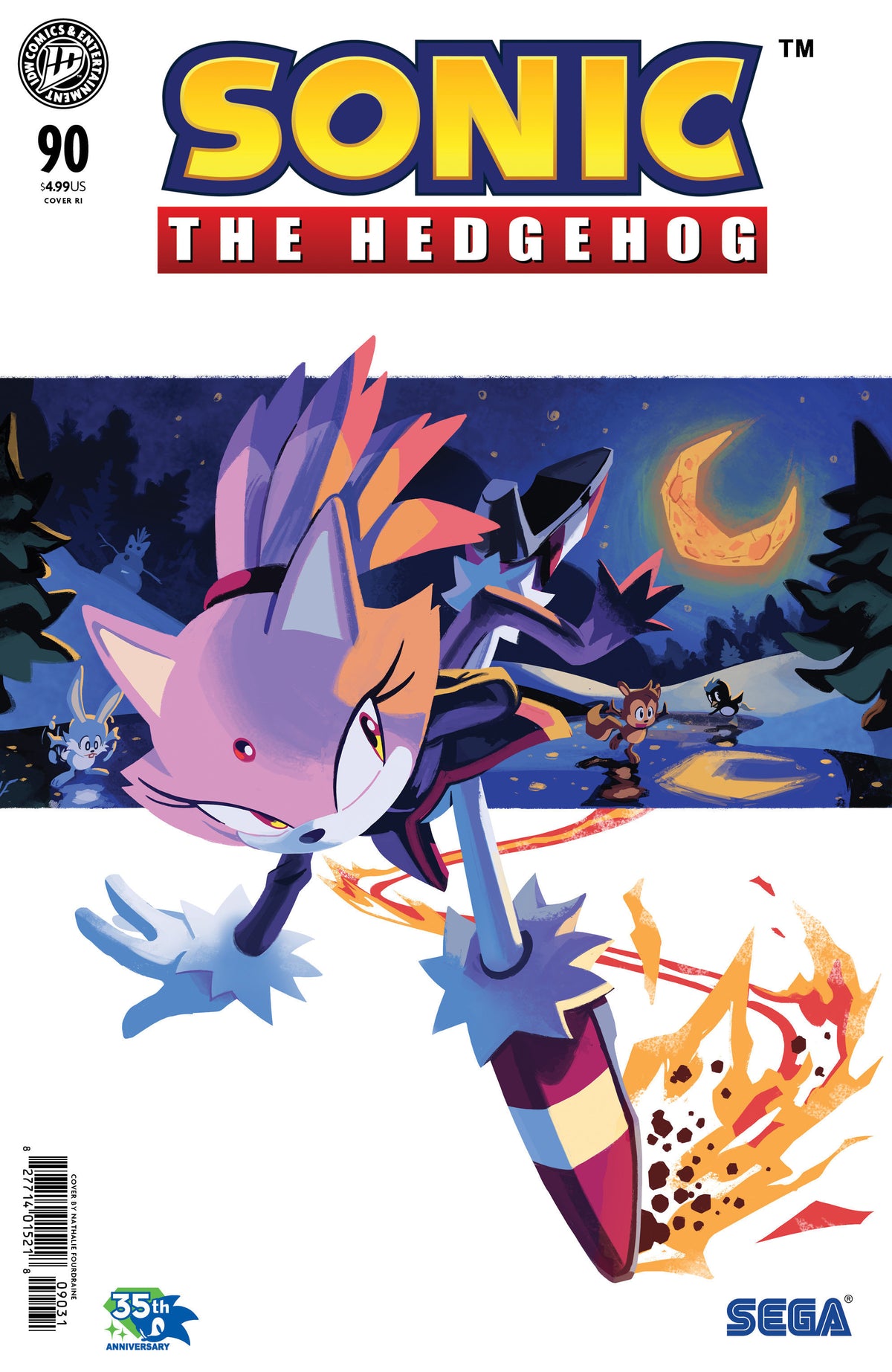 Sonic The Hedgehog #90 Variant Ri (15) (Fourdraine)