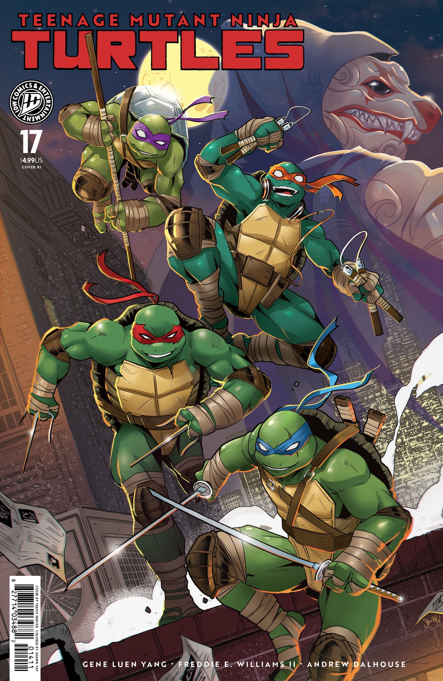 Teenage Mutant Ninja Turtles #17 Variant Ri (25) (Mercer)