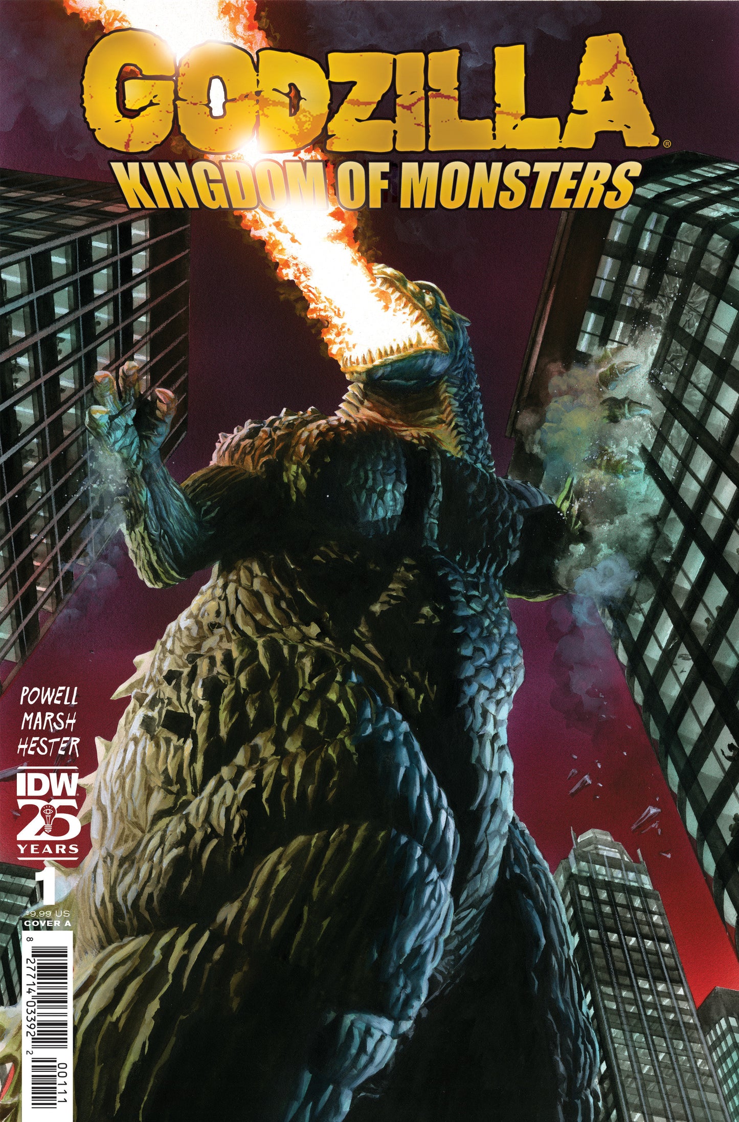 Godzilla 70th Anniversary Foil Classics: Godzilla Kingdom Of Monsters #1 Cover A (Ross)