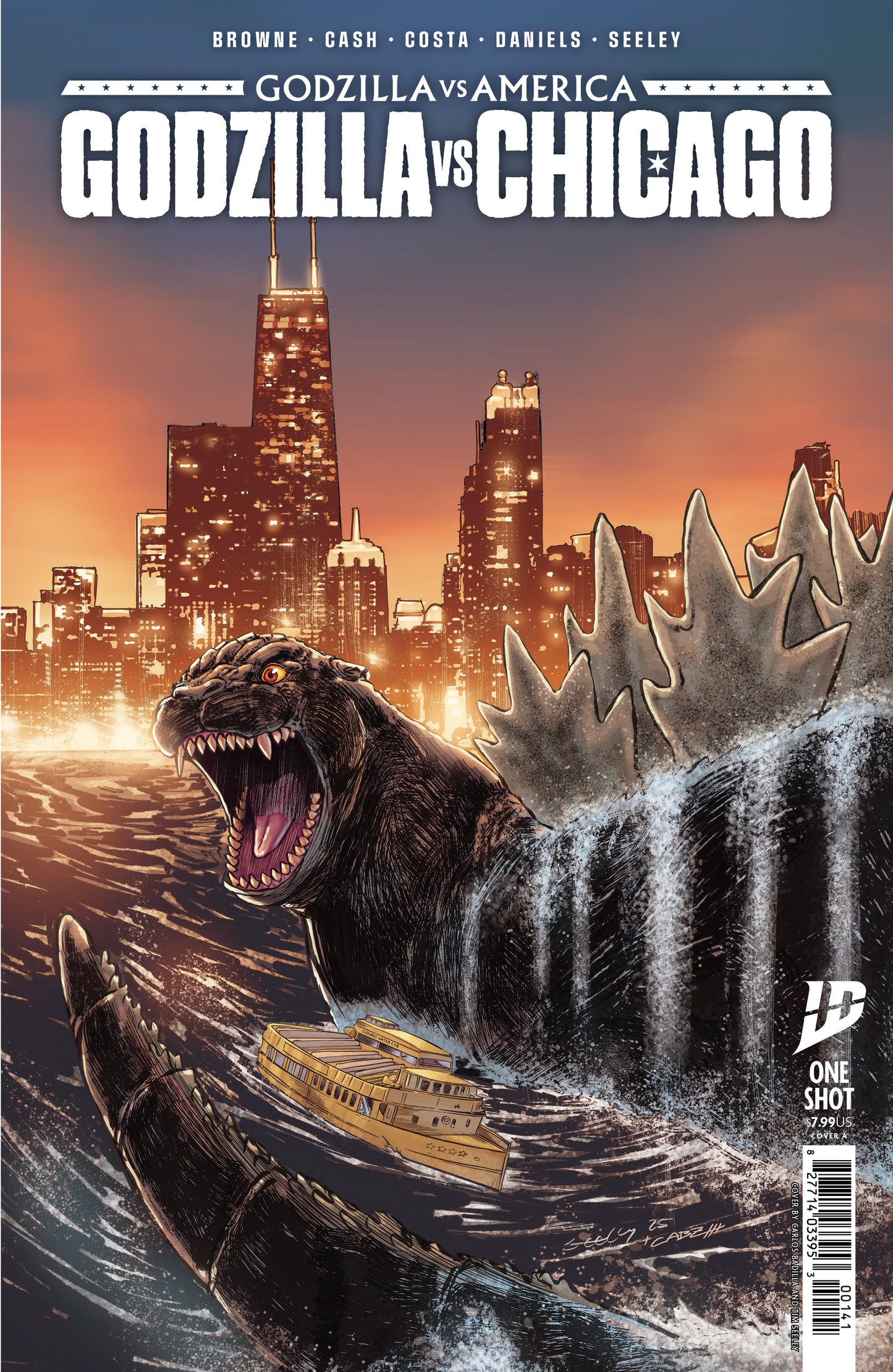 Godzilla vs. America: Chicago Cover A (2nd Print) (Seeley)